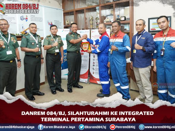 Danrem 084/BJ, silahturahmi ke Integrated terminal pertamina Surabaya