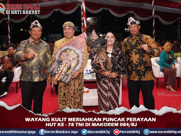 Wayang Kulit Meriahkan Puncak Perayaan HUT Ke – 78 TNI