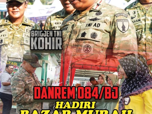 Bazar Murah HUT TNI ke-81, Danrem Bhaskara Jaya: Pengabdian Harus Dirasakan Rakyat.