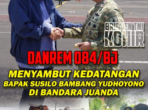 Danrem Bhaskara Jaya Sambut Bapak Susilo Bambang Yudhoyono , Penghormatan untuk Sosok yang Pernah Memimpin Negeri.